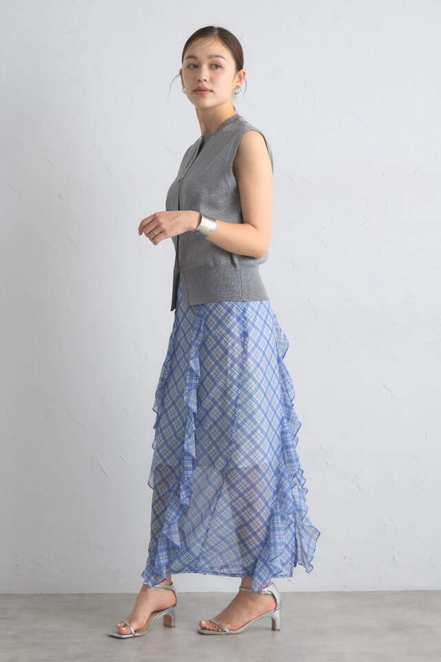 【値下げ中】Etoile Block Check Skort ♡Mサイズ HL】WRAP ZIP APRON SKIRT(SET UP)｜CONVERSE TOKYO (コンバース