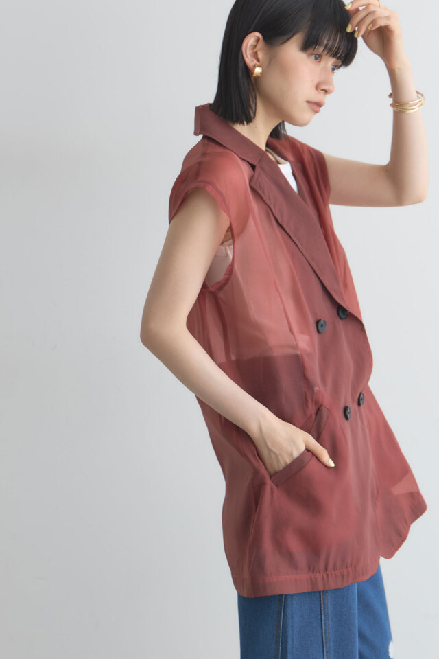 【定価28,600円】【美品】LOUNIE ポケットデザインジレ 定価28,600円】【美品】LOUNIE ポケットデザインジレ 商品一覧｜LOUNIE