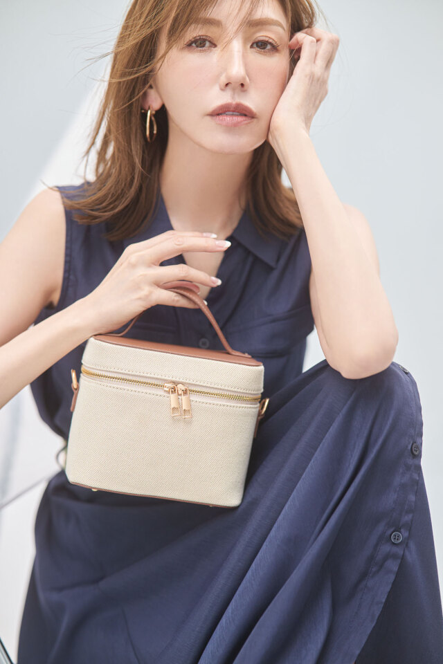 キャンバスバニティバッグ