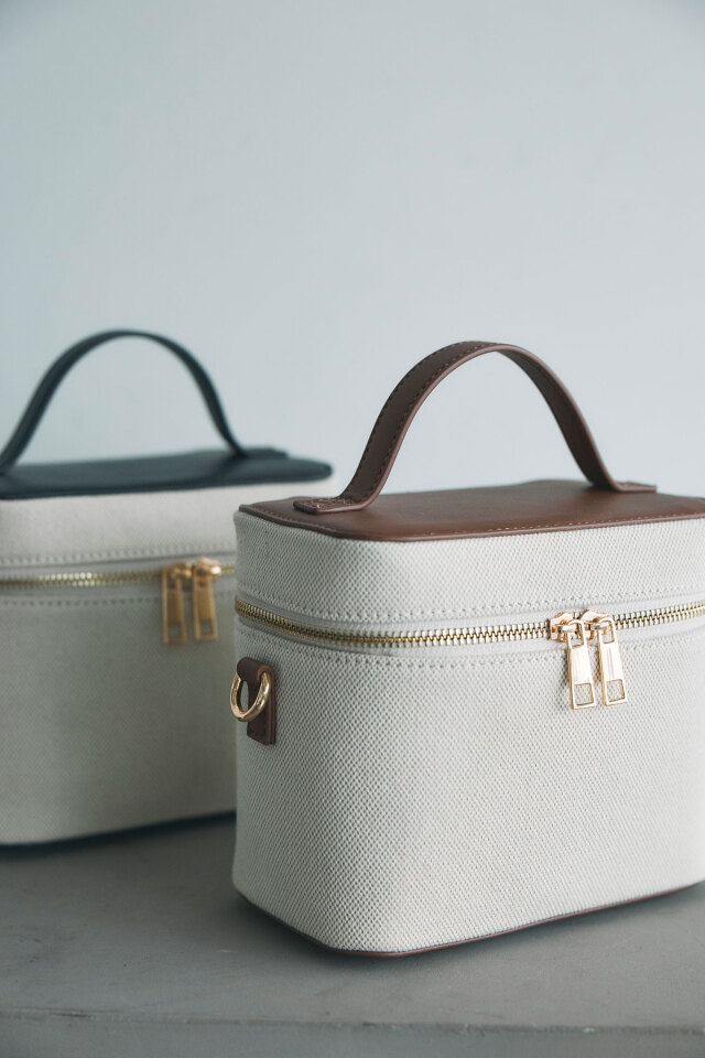 キャンバスバニティバッグ