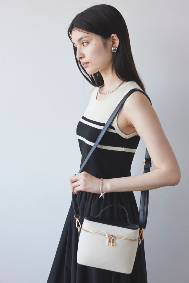 キャンバスバニティバッグ