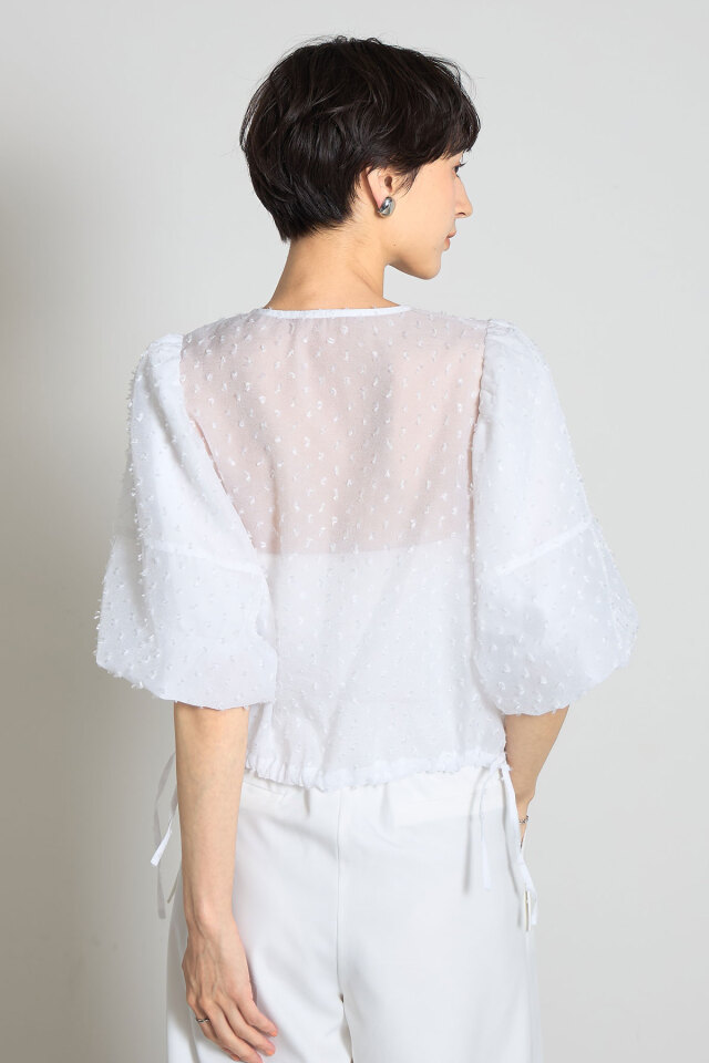 フリンジドットシアーブラウス