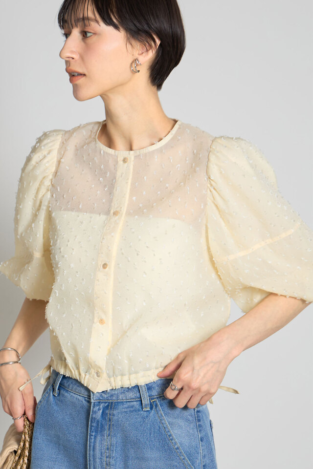 【ひい。さま】ご購入品① フリンジドットシアーブラウス