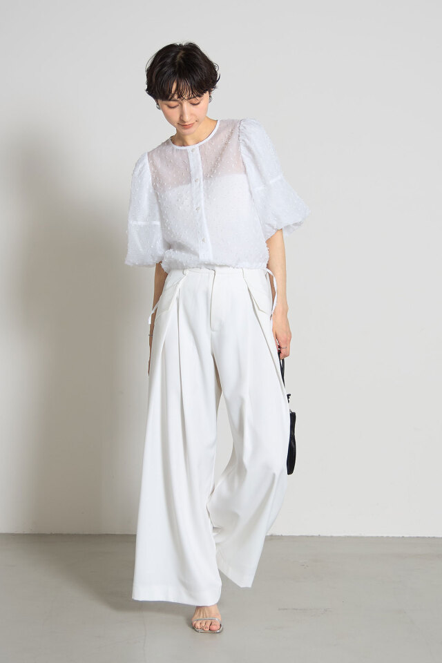 フリンジドットシアーブラウス