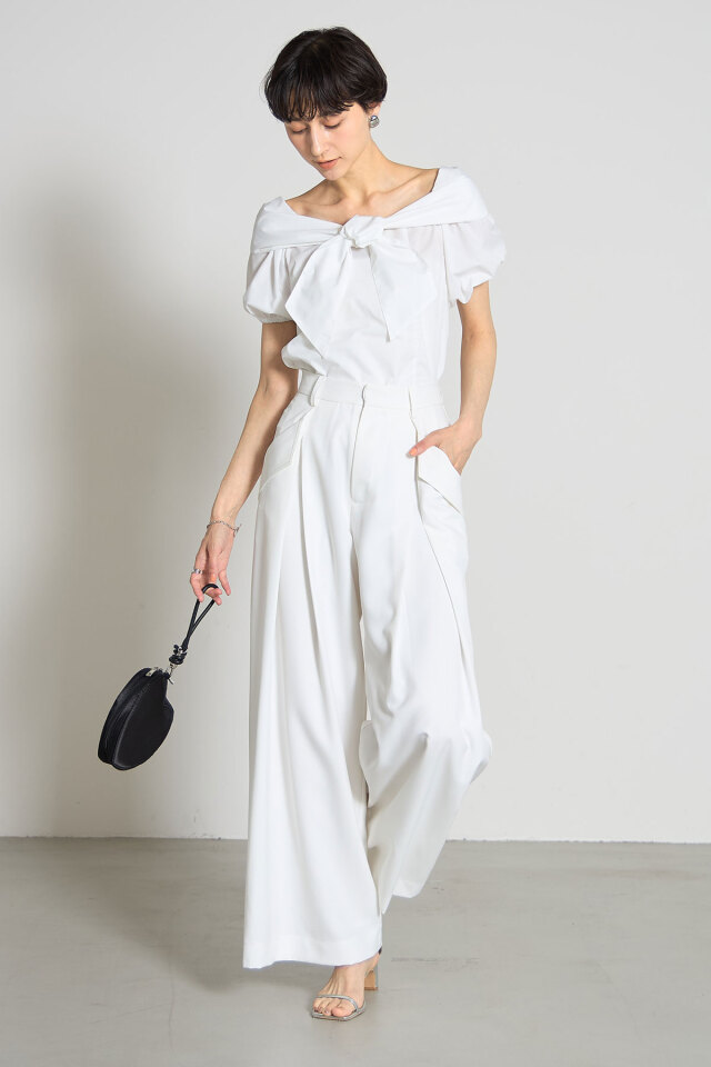 その他 T.NobU 美香さん着用】リボンオフショルブラウス