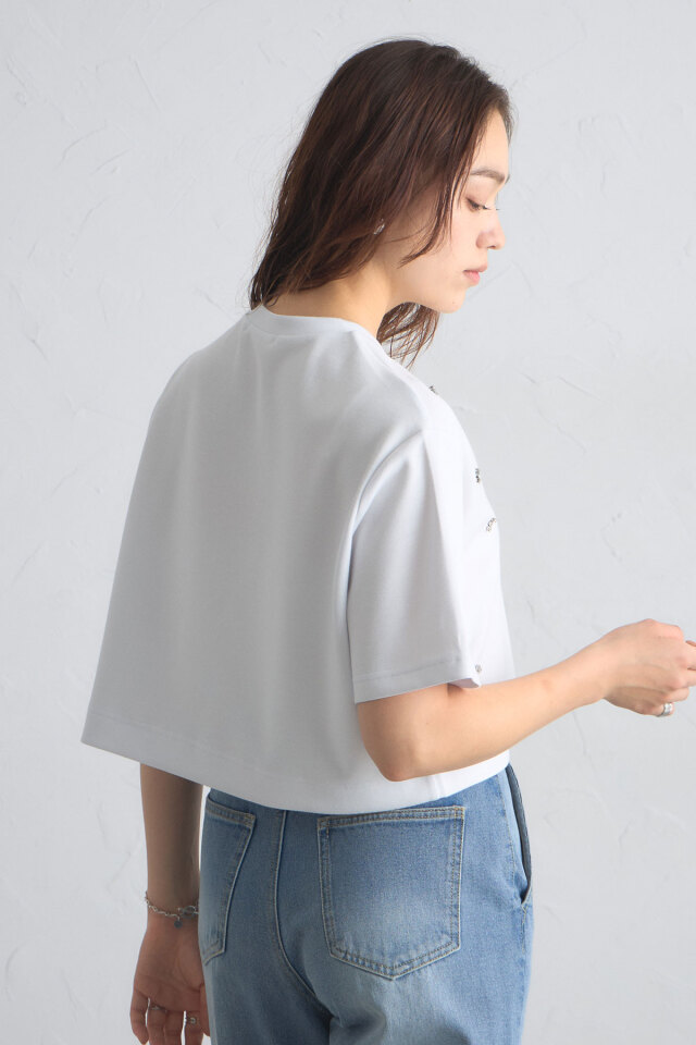 ビジュークロップドTシャツ