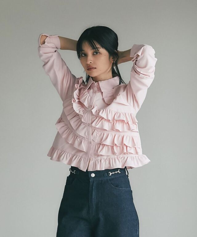 子どもの美術　箱付き　帯付き ウエスト金具付きデニムパンツ