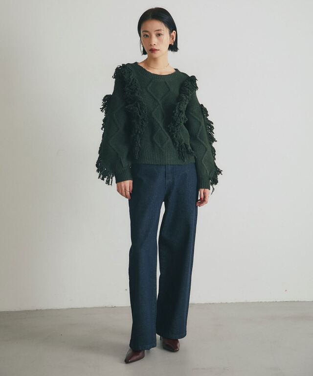 子どもの美術　箱付き　帯付き ウエスト金具付きデニムパンツ