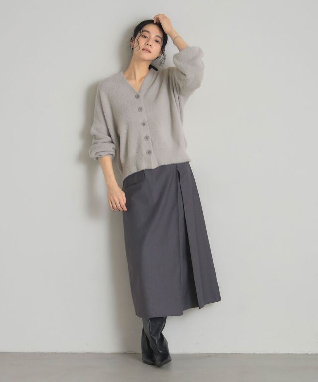 フェザーニットオーバーサイズカーディガン 《うさぎニット》