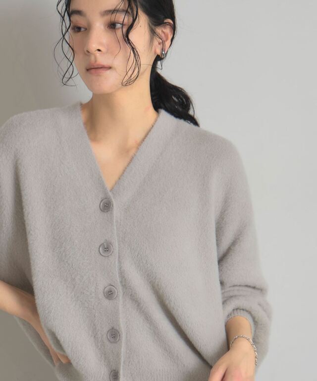 フェザーニットオーバーサイズカーディガン 《うさぎニット》