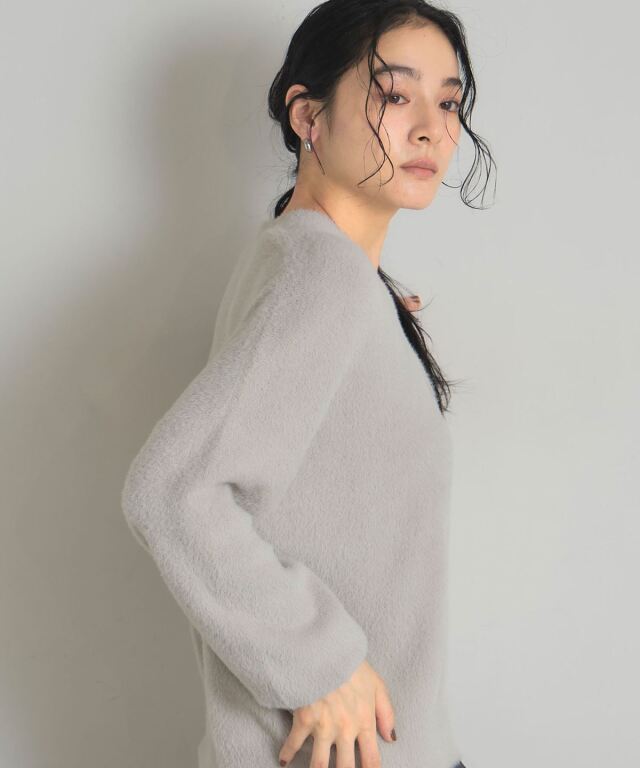 季節外品値下げ‼️MOUSSY FEATHER YARNオーバーサイズカーディガン FEATHER YARN OVERSIZED カーディガン（カーディガン/ボレロ