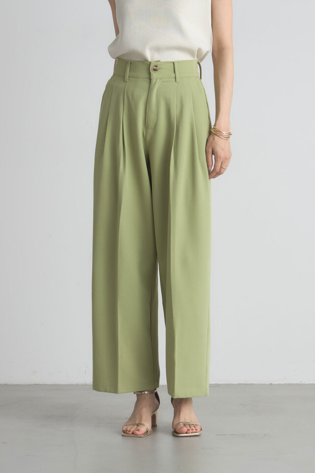 世界に一つだけのチン妙な石　値下げ可能 タックワイドパンツ