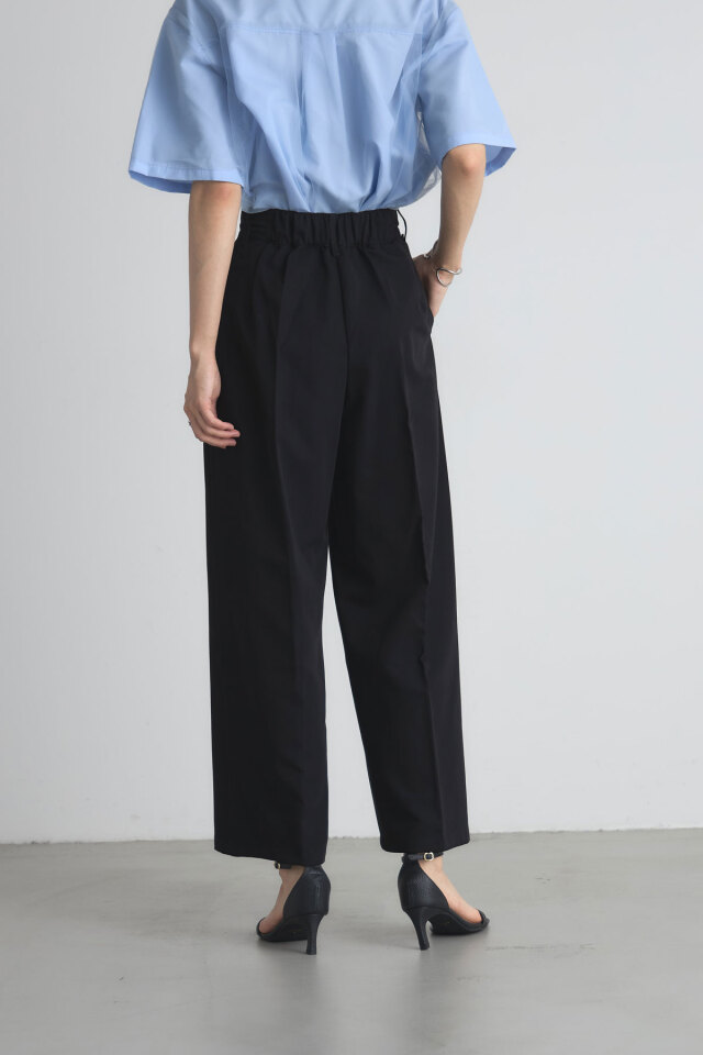 完売商品 machattタックワイドパンツ　ネイビー　36 今期！machattタックワイドパンツ ネイビー 36