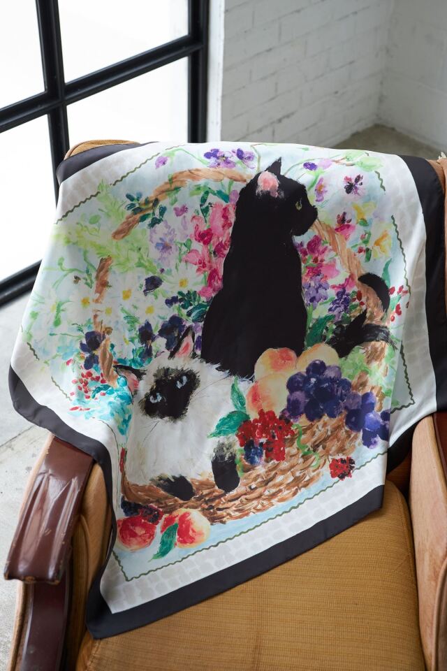 【土屋みよさんコラボ】mon chat mignon scarf