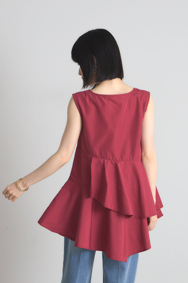 トップス koto アシメティアードチュニックブラウス