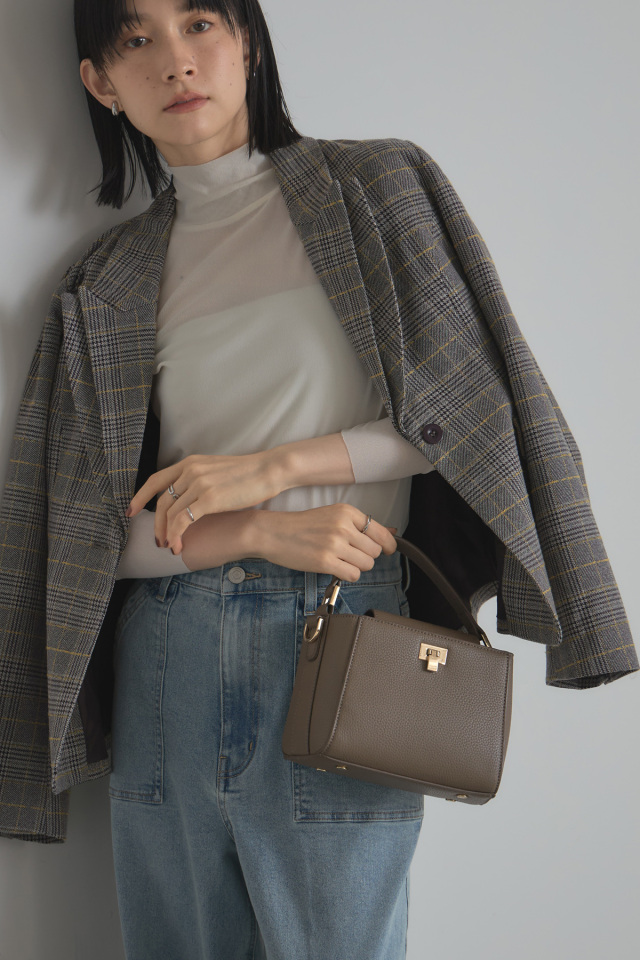 美香さんコラボ】二重衿チェックジャケット