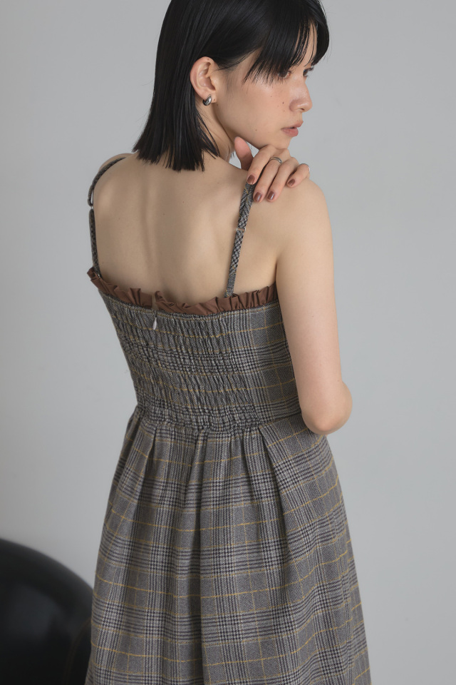 美香さんコラボ】チェックベアワンピース