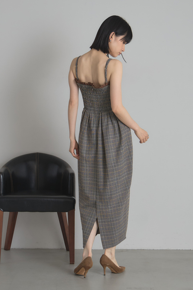 美香さんコラボ】チェックベアワンピース