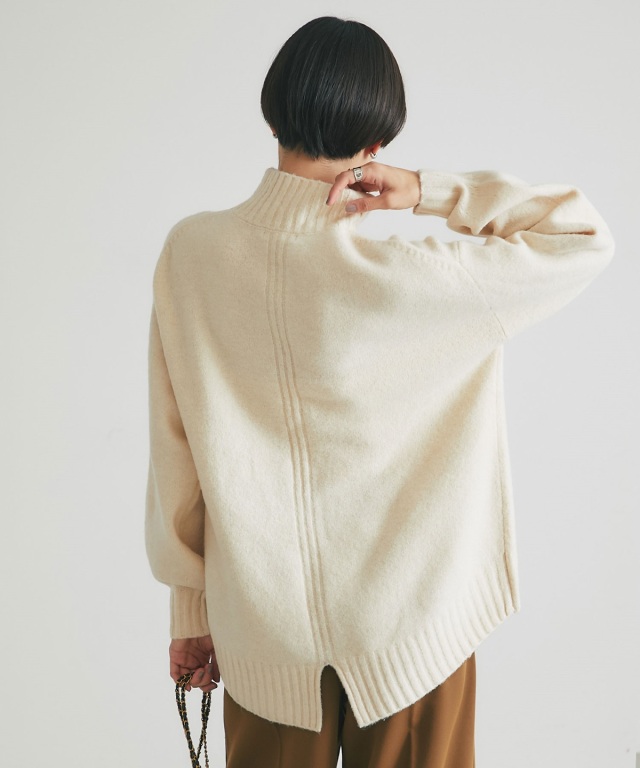なおこ様オープニングセレモニー　ハイネックバックスリットニット　ノーブルパンツ バックスリット ハイネックニット（1277KI08） | COMME CA ISM