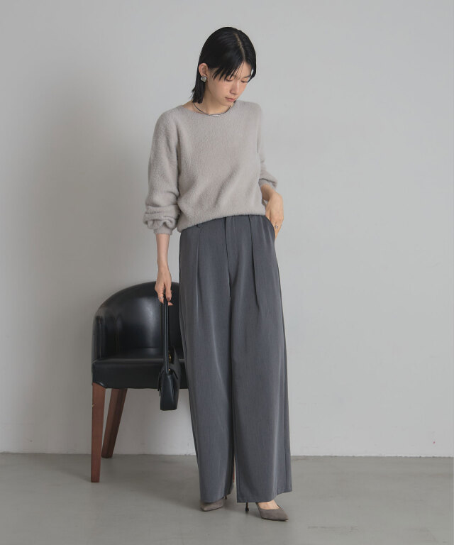 フェザーヤーンニットプルオーバー《うさぎニット》