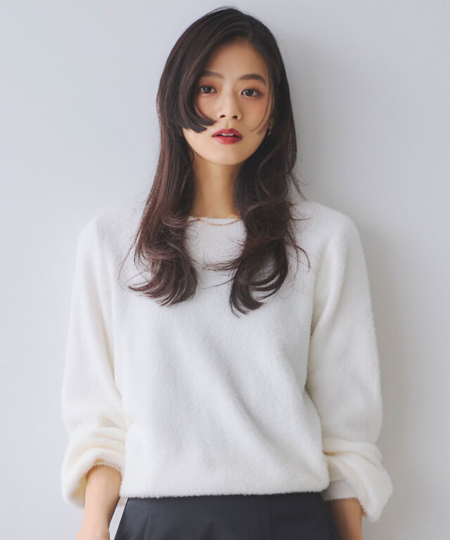 【TIME SALE】フェザーヤーンニットプルオーバー《うさぎニット》＊SALE品につき返品/交換/注文確定後の変更キャンセル不可＊