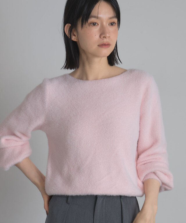 フェザーヤーンニットプルオーバー《うさぎニット》