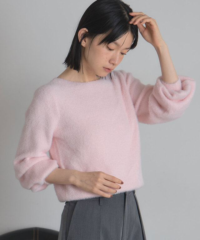フェザーヤーンニットプルオーバー《うさぎニット》