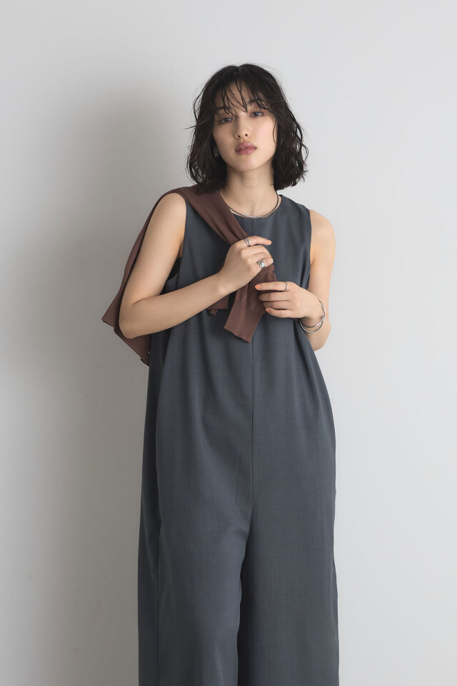 ノースリーブオールインワン