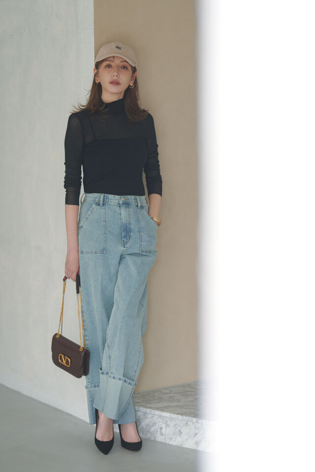 専用です❀ 稲垣莉生さん着用】ロールアップデニム