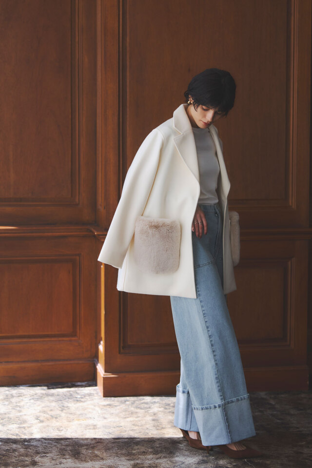 min9様 稲垣莉生さん着用】ロールアップデニム