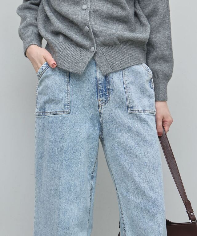 稲垣莉生さん着用】ロールアップデニム