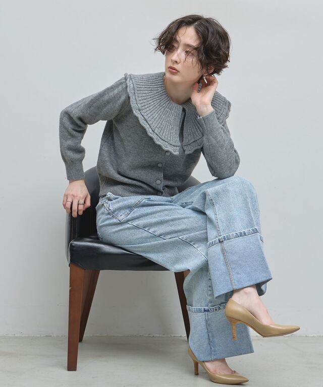 稲垣莉生さん着用】ロールアップデニム