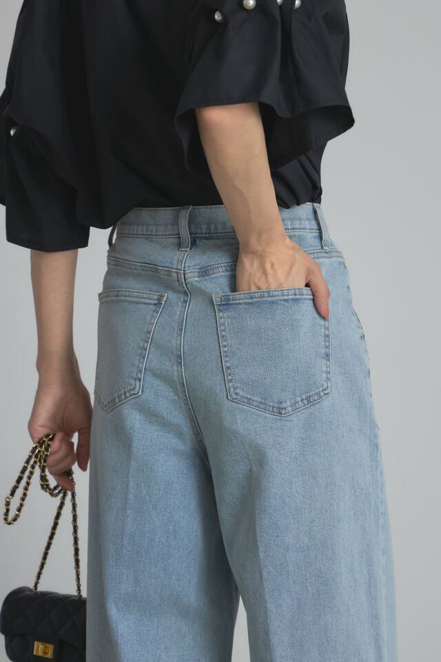 稲垣莉生さん着用】ロールアップデニム