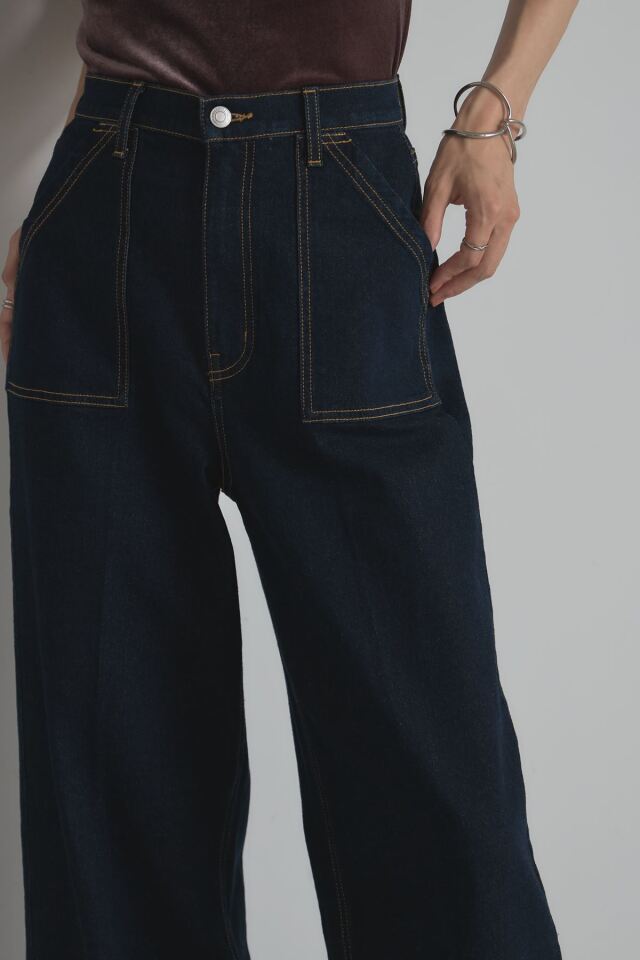 稲垣莉生さん着用】ロールアップデニム