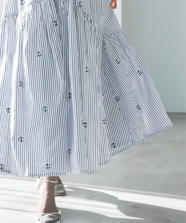 ギャザーフレアスカート