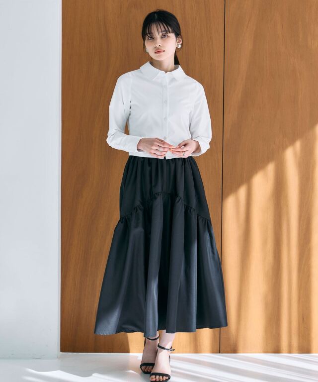 ギャザーフレアスカート