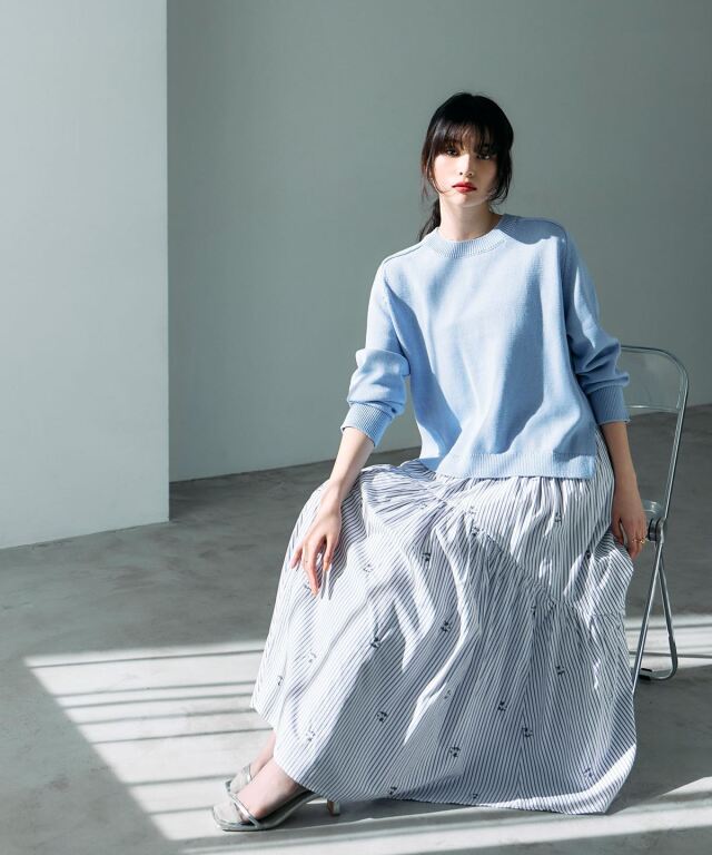 ギャザーフレアスカート