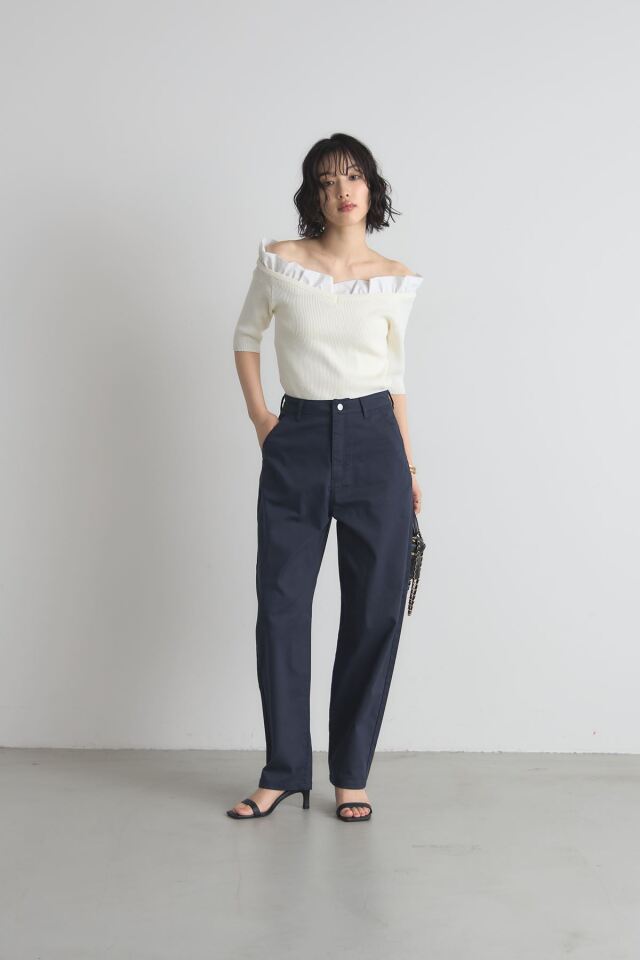 パンツ aiku 1004-37 ボンタンカーブパンツ