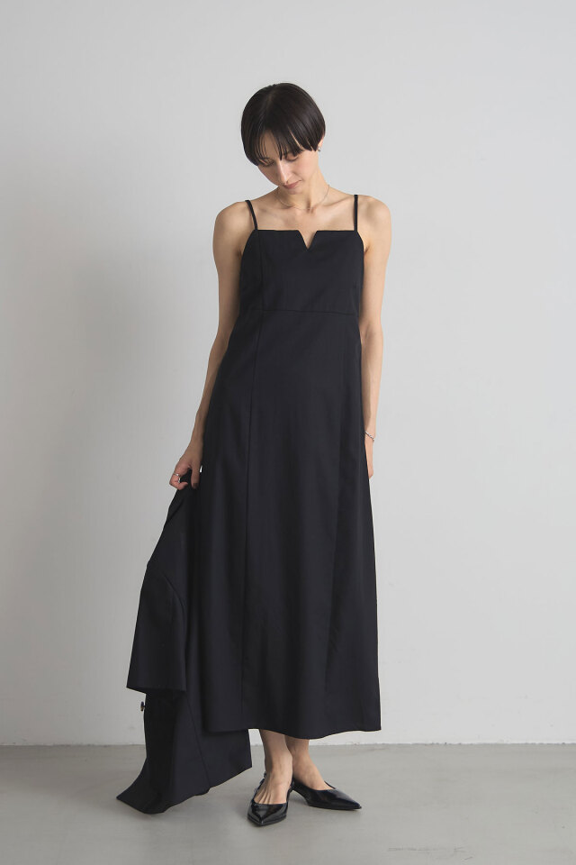 【新品未着用】45RPM☆ Badou-R ☆インドカディ☆キャミ☆ 稲垣莉生さん着用】リネン美シルエットキャミワンピース