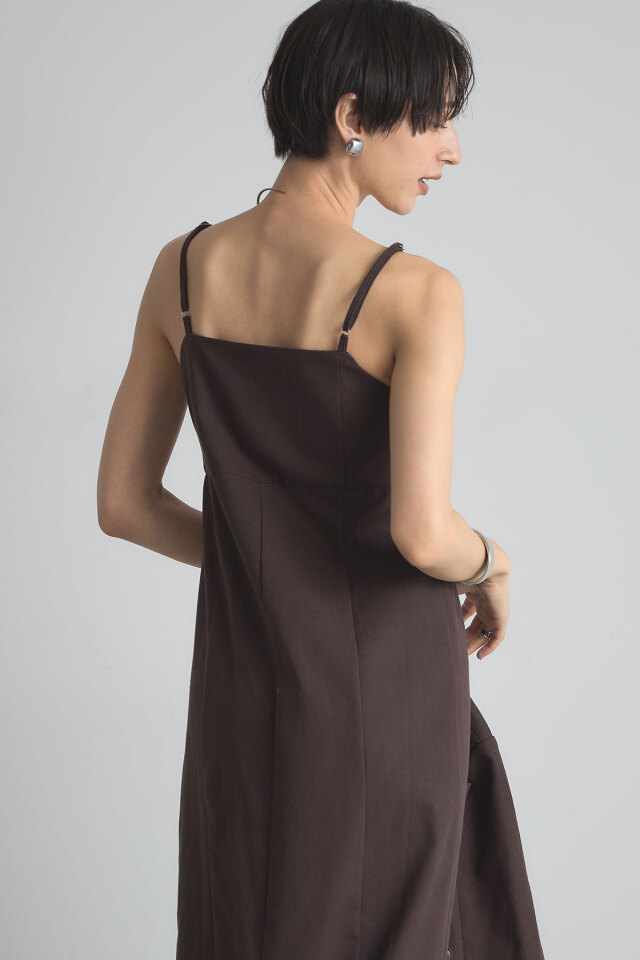 稲垣莉生さん着用】リネン美シルエットキャミワンピース