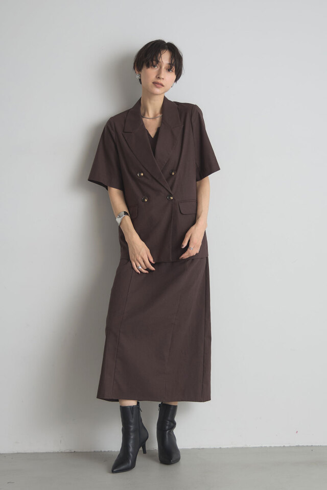 稲垣莉生さん着用】リネン美シルエットキャミワンピース