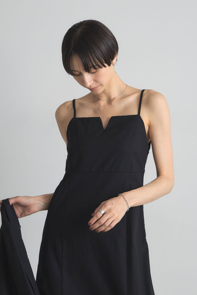 ワンピース seiroro1214 稲垣莉生さん着用】リネン美シルエットキャミワンピース