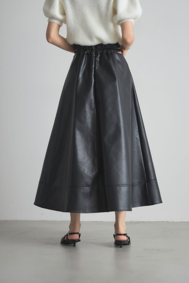 新品 セオリーリュクス フェイクレザー ロングスカート フレア 裏起毛 手洗い可 Theory luxe（セオリーリュクス）公式通販サイト