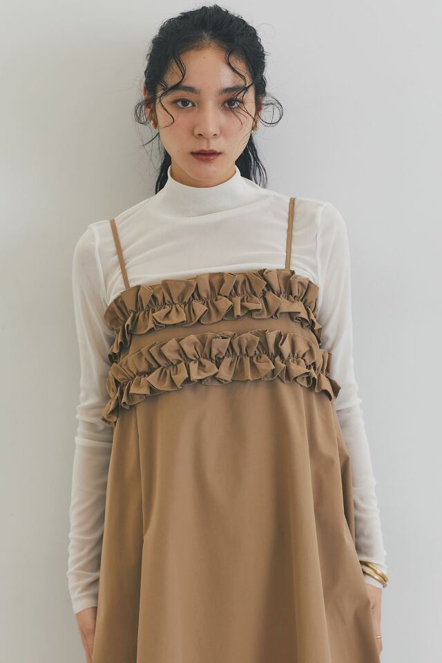 noble フリルキャミワンピース Noble（ノーブル）の「《予約》フリルキャミワンピース（）」 - WEAR