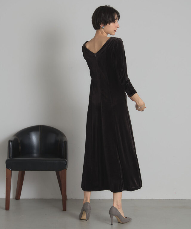 美品！ ソニアリキエル インポート ベロア ロングワンピース SONIA RYKIEL - 美品！ ソニアリキエル インポート ベロア