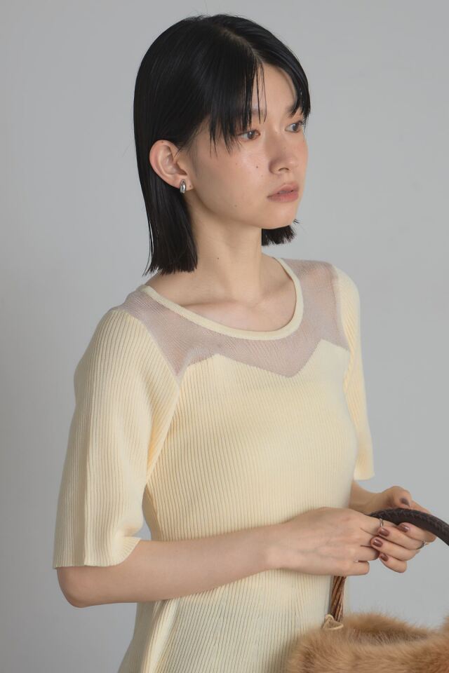 【美品】ジャス♡異素材切替ニット Java ニット セーター 「JaVaジャバ コラボ」ふんわりソフトタッチ。冬