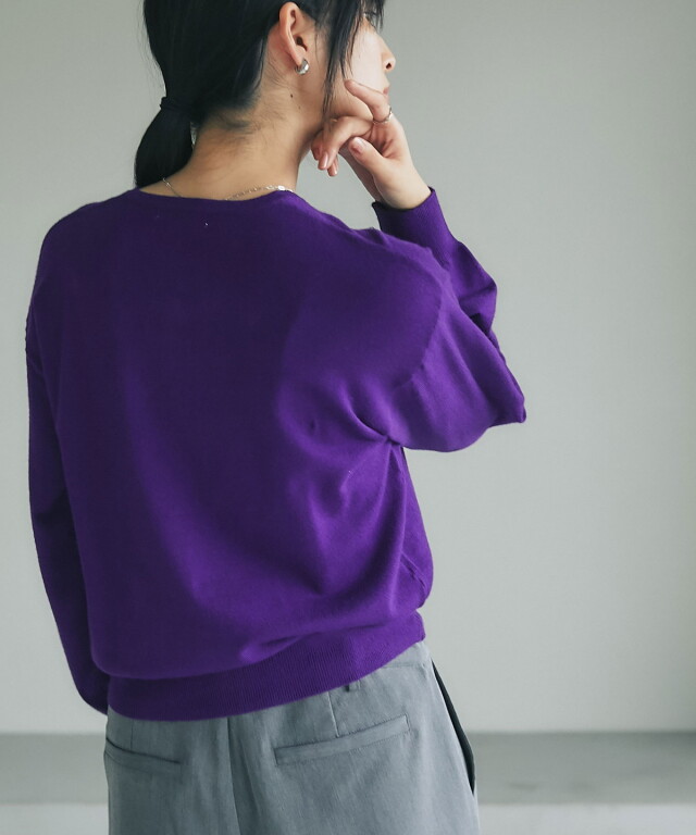 ドロップショルダーベーシックカーディガン