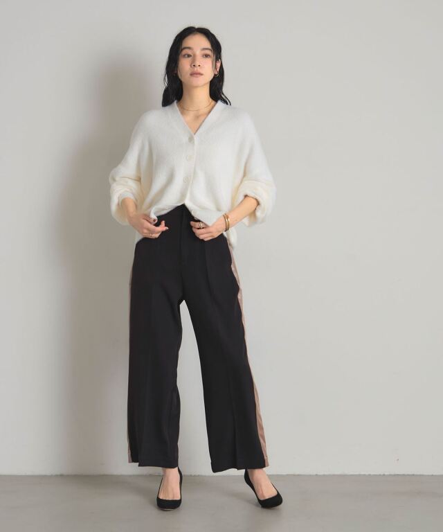 サイドベロアラインパンツ