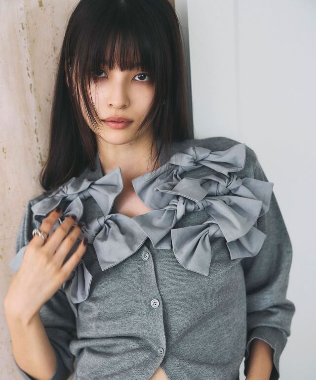 12月中旬再販決定！入荷リクエスト受付中　リボンフロウカーディガン