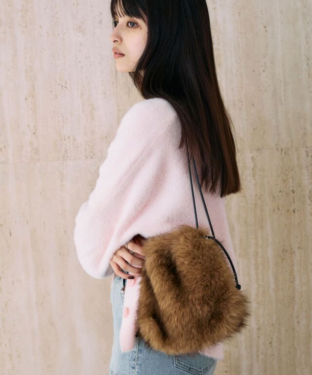 淡いピンク巾着バッグ♡未使用ハニーサロン honey salon by foppish - 美品☆ Honey Salon ハニーサロン♡ハート